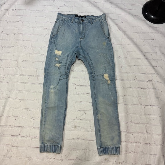 Other - Cotton on harem pant’s like crotch Men's Light Blue Distressed Jeans size 30